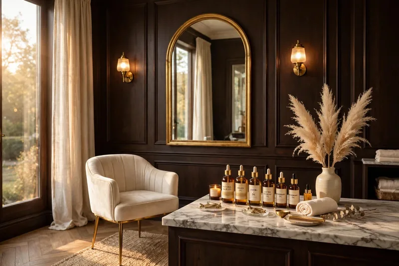 The Culture and Locs suite interior, with its arched mirror and styling chair
