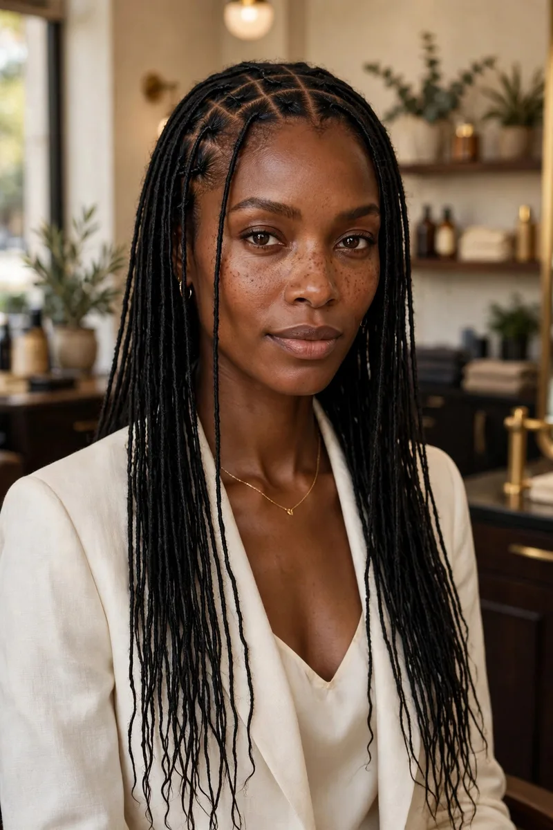 Sisterlocks, flowing